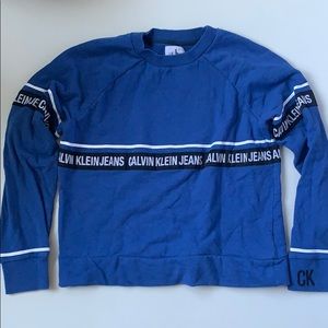 CALVIN KLEIN logo crewneck